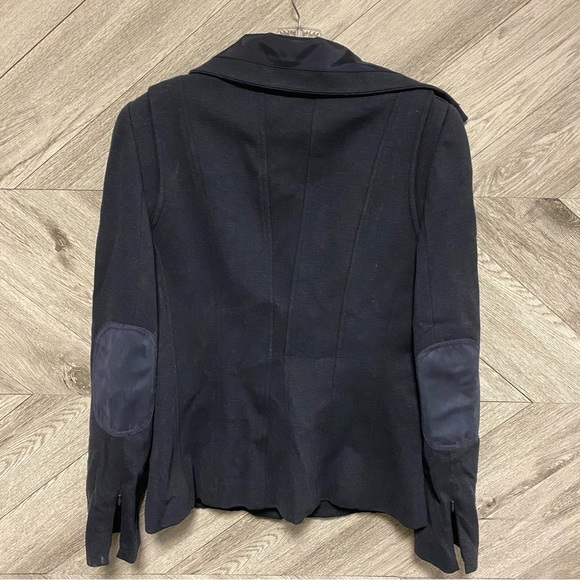 Elie Tahari | Cotton Blend Pantsuit In Navy Classic Set - Picture 4 of 12